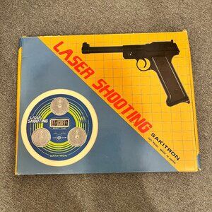 Vintage RARE Sakitron Laser Shooting Target Game - 1980s Japanese Electronic Toy